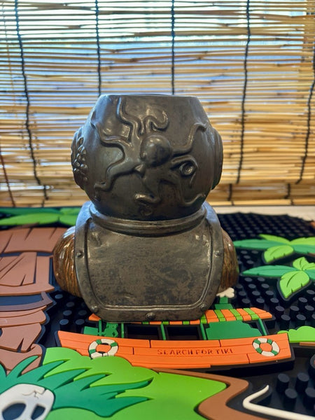 Tiki Farm Aqua Tiki Wrought Rot" Iron Divers Helmet Mug by Flounder Ltd 250 NIB