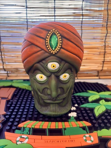 Tiki Farm The Hypnotist Tiki Mug Sam Gambino Orange & Green NIB