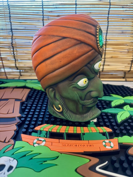 Tiki Farm The Hypnotist Tiki Mug Sam Gambino Orange & Green NIB