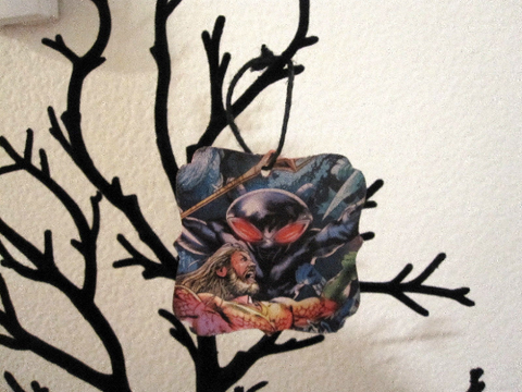 Aquaman and Black Manta Ornament - Halloween Christmas Gothic Decor
