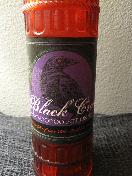 Black Crow Voodoo Potion Bottle