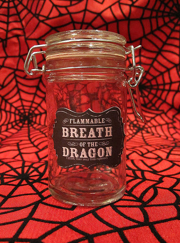 Breath of the Dragon Glass Apothecary Jar